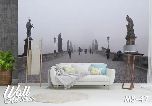 Foto tapeta most u izmaglici - Tapete za zid Mostovi