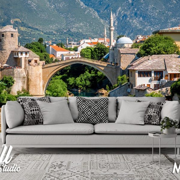 Foto tapeta Stari most u Mostaru 1 - Tapete za zid Mostovi
