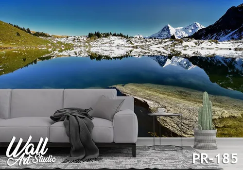 Foto tapeta jezero i planina 2 - Tapete za zid Priroda