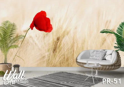 Foto tapeta crveni cvet - Tapete za zid Priroda