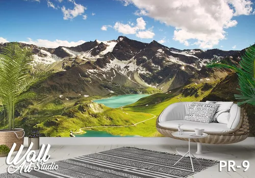 Foto tapeta planina i jezero - Tapete za zid Priroda