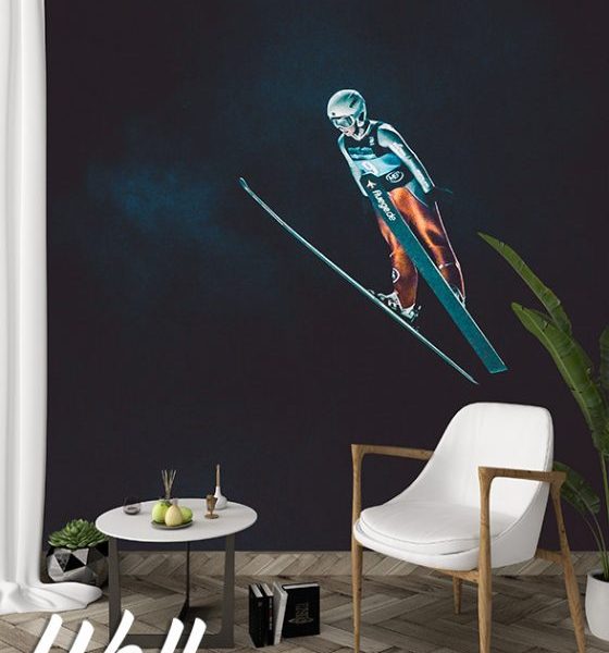 Foto tapeta ski skakač - Tapete za zid Sport
