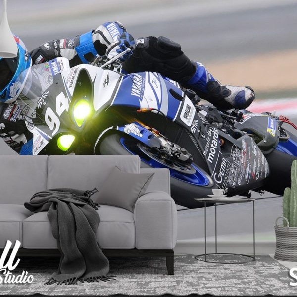 Foto tapeta motociklista 1 - Tapete za zid Sport