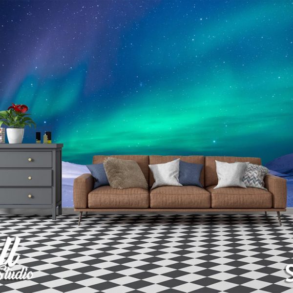 Foto tapeta polarna svetlost - Tapete za zid Svemir