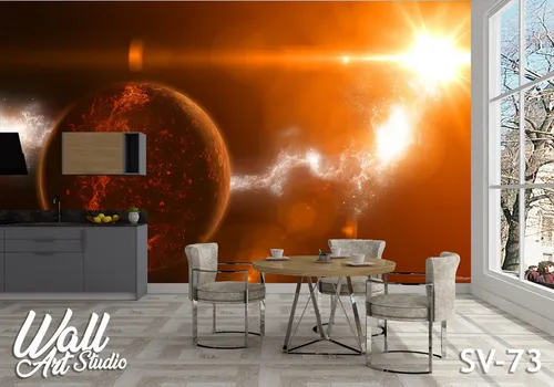 Foto tapeta apstraktna planeta - Tapete za zid Svemir