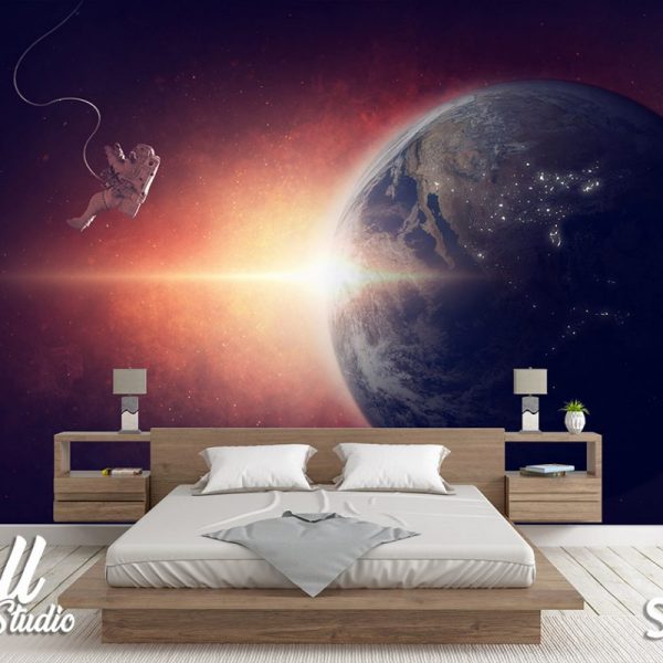 Foto tapeta Zemlja i astronaut - Tapete za zid Svemir
