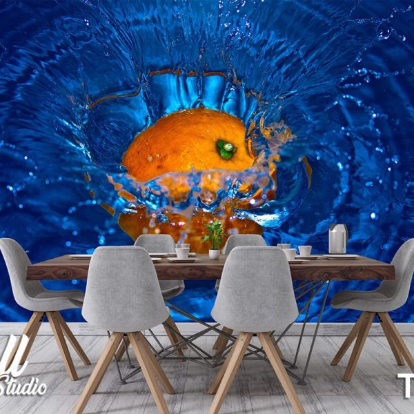 Foto tapeta sveža narandža - Tapete za zid Trpezarija