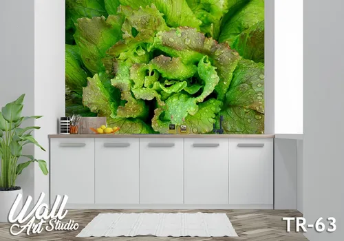 Foto tapeta zelena salata - Tapete za zid Trpezarija
