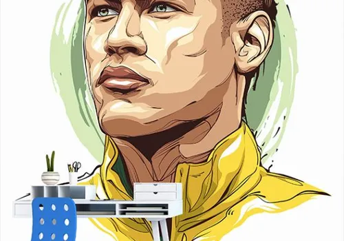 Foto tapeta Neymar ilustracija - Uncategorized