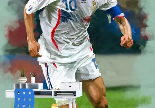 Foto tapeta Zinedine Zidan - Uncategorized
