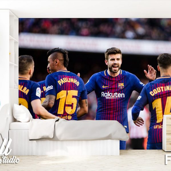 Foto tapeta fudbaleri Barselone - Uncategorized