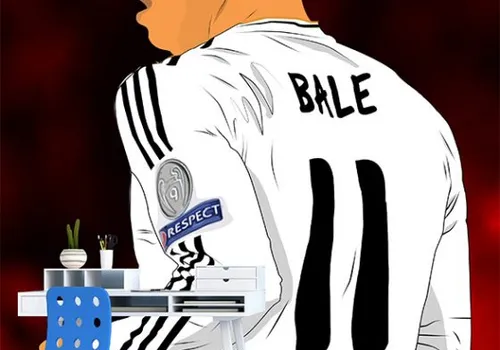 Foto tapeta Gareth Bale ilustracija - Uncategorized