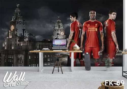 Foto tapeta fudbaleri Liverpula - Uncategorized