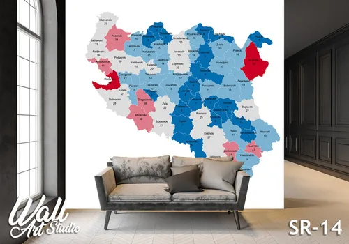 Foto tapeta Mapa Kraljevine Srbije 1895 - Tapete za zid Stara Srbija