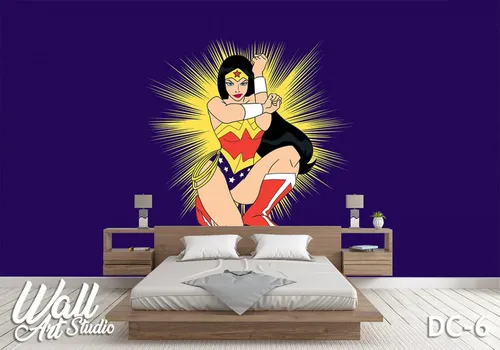 Foto tapeta Wonder Woman cartoon 1 - Tapete za zid DC