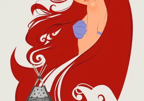 Foto tapeta Mala sirena - Uncategorized