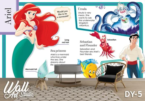 Foto tapeta mala sirena Ariel - Uncategorized