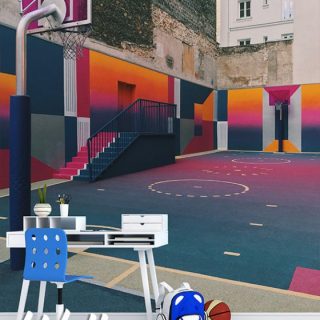 Foto tapeta teren za basket - Uncategorized