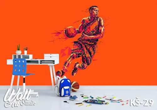 Foto tapeta košarkaš ilustracija - Uncategorized