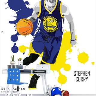 Foto tapeta Stephen Curry ilustracija - Uncategorized