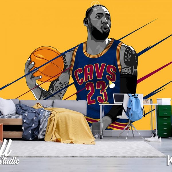 Foto tapeta Lebron James ilustracija - Uncategorized