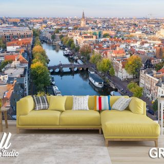 Foto tapeta Amsterdam panorama - Fototapete za zid - Gradovi