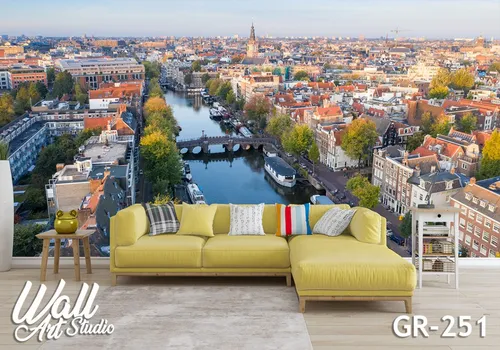 Foto tapeta Amsterdam panorama - Fototapete za zid - Gradovi