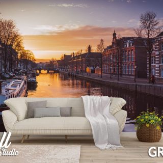 Foto tapeta Amsterdam reka 2 - Fototapete za zid - Gradovi