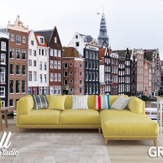 Foto tapeta Amsterdam zgrade 3 - Fototapete za zid - Gradovi