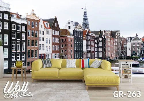 Foto tapeta Amsterdam zgrade 3 - Fototapete za zid - Gradovi