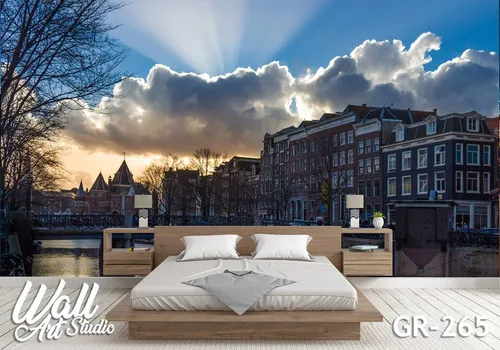 Foto tapeta Amsterdam zgrade 4 - Fototapete za zid - Gradovi