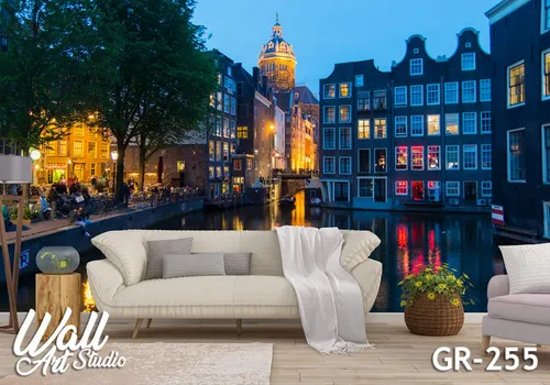 Foto tapeta Amsterdam zgrade - Fototapete za zid - Gradovi
