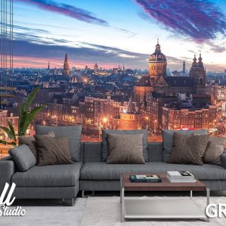 Foto tapeta Amsterdam panorama 1 - Fototapete za zid - Gradovi