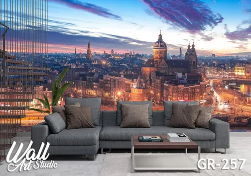 Foto tapeta Amsterdam panorama 1 - Fototapete za zid - Gradovi