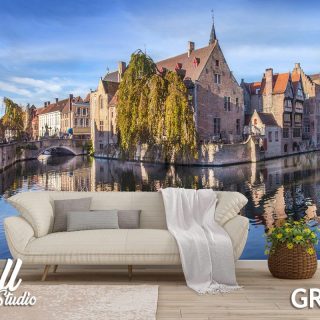 Foto tapeta Amsterdam reka - Fototapete za zid - Gradovi