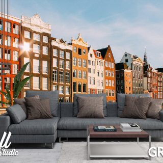 Foto tapeta Amsterdam zgrade 1 - Fototapete za zid - Gradovi