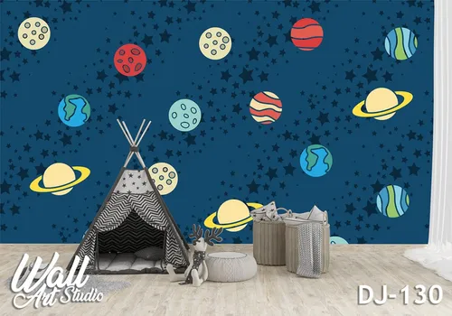 Foto tapeta planete šara - Tapete za zid Dečije