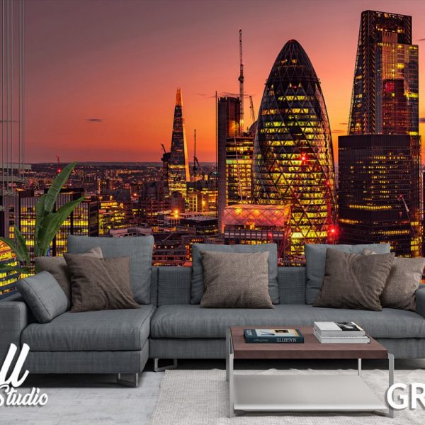 Foto tapeta London moderne zgrade - Fototapete za zid - Gradovi