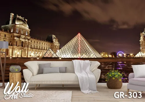 Foto tapeta Pariz Luvr - Fototapete za zid - Gradovi