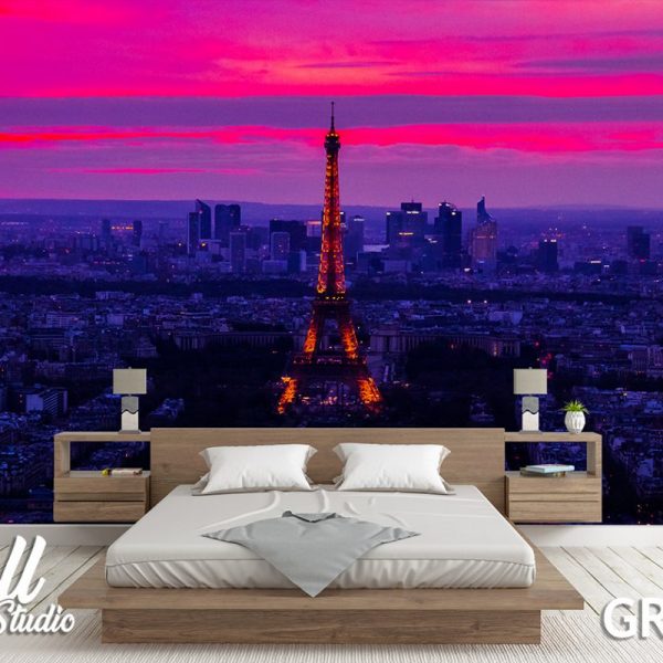 Foto tapeta Pariz Ajfelov toranj noću - Fototapete za zid - Gradovi