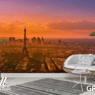 Foto tapeta Pariz Ajfelov toranja panorama - Fototapete za zid - Gradovi