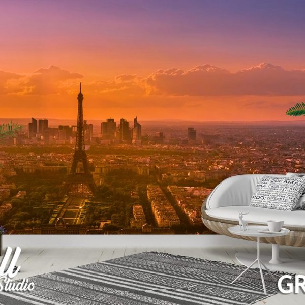 Foto tapeta Pariz Ajfelov toranja panorama - Fototapete za zid - Gradovi