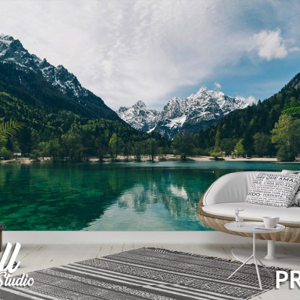 Foto tapeta planinsko jezero - Tapete za zid Priroda
