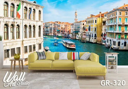 Foto tapeta Venecija brodić - Fototapete za zid - Gradovi